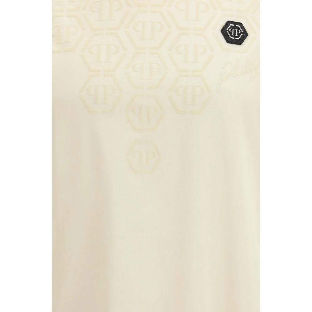 Philipp Plein Beige Cotton T-Shirt by Philipp Plein