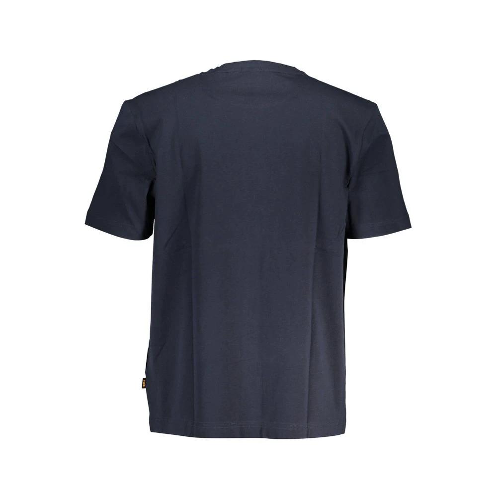 Hugo Boss Blaues Bio-Baumwoll-T-Shirt für Herren by Hugo Boss