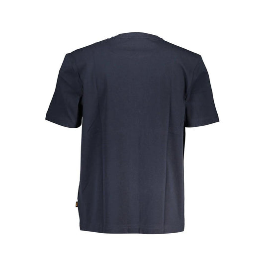 Hugo Boss Blaues Bio-Baumwoll-T-Shirt für Herren by Hugo Boss