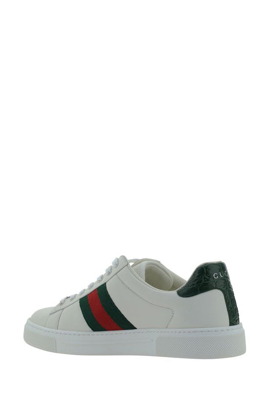 Gucci Weiße Low-Top-Sneaker aus Kalbsleder Bos Taurus by Gucci