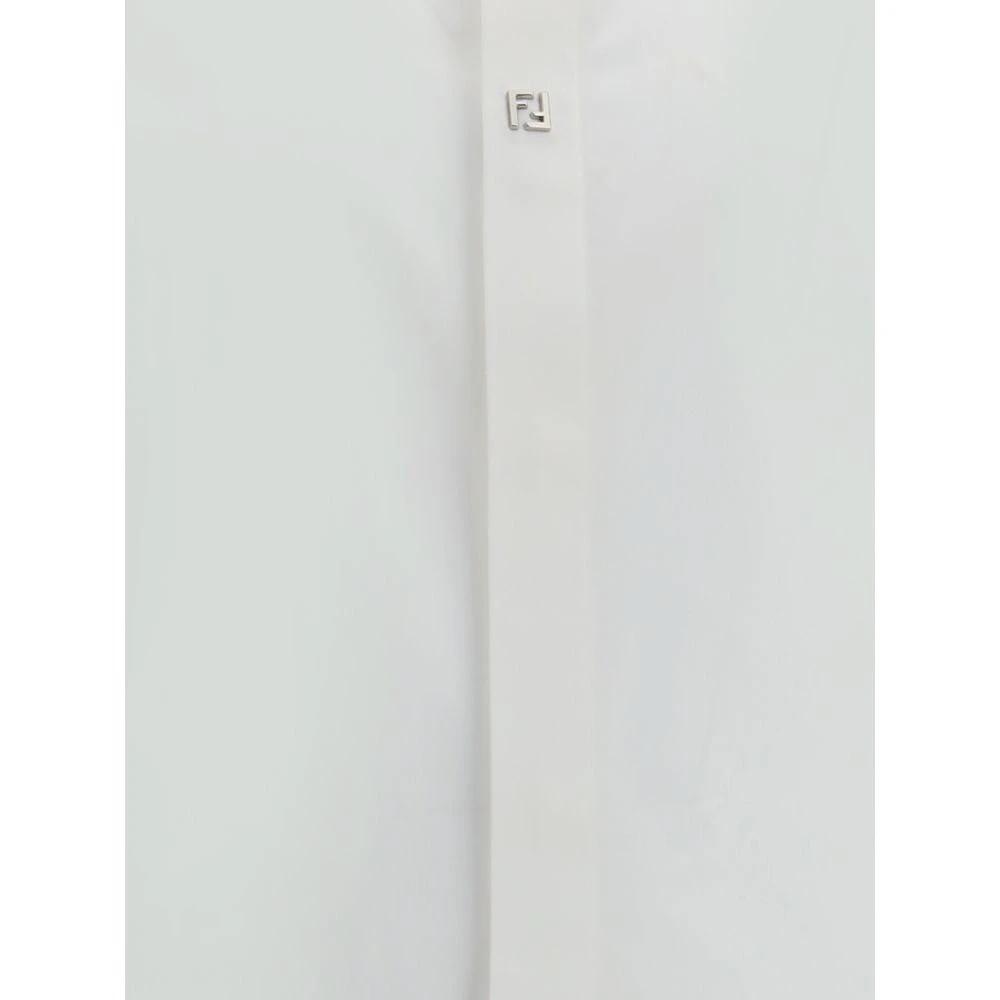 Fendi Weißes Baumwollhemd by Fendi