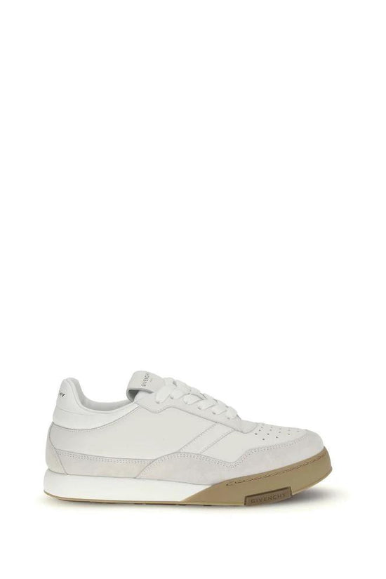 Givenchy Weiße Bos Taurus Kalbsleder Chunky Sneaker by Givenchy