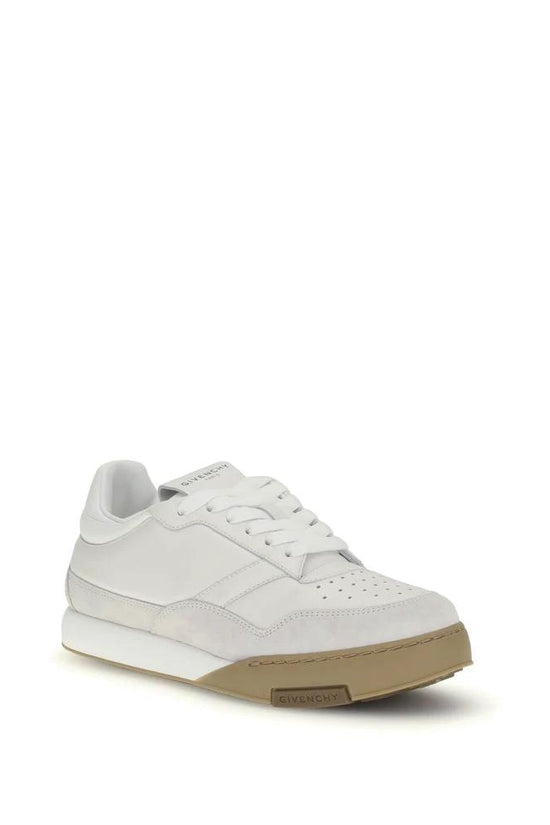 Givenchy Weiße Bos Taurus Kalbsleder Chunky Sneaker by Givenchy