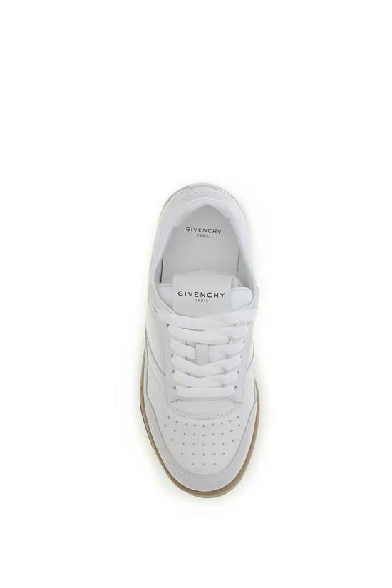 Givenchy Weiße Bos Taurus Kalbsleder Chunky Sneaker by Givenchy