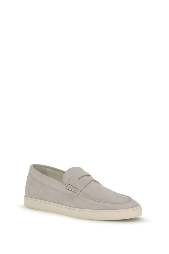 Brunello Cucinelli Beige Kalbsleder Bos Taurus Slipper-Loafer by Brunello Cucinelli