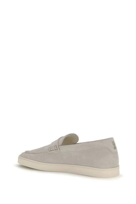 Brunello Cucinelli Beige Kalbsleder Bos Taurus Slipper-Loafer by Brunello Cucinelli