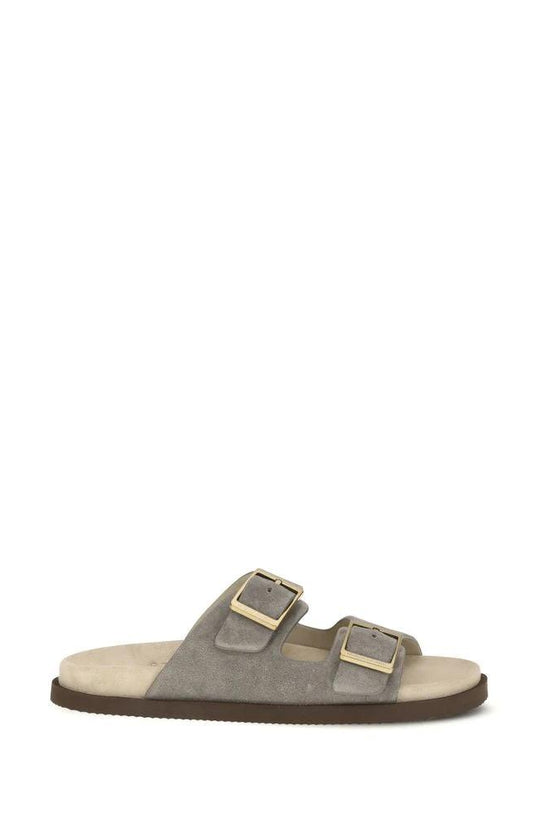 Brunello Cucinelli Cucinelli Graue Sandalen aus Kalbsleder Bos Taurus by Brunello Cucinelli Cucinelli