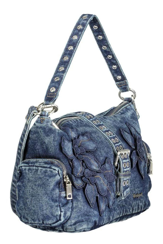 Desigual Blaue Baumwolltasche für Damen by Desigual