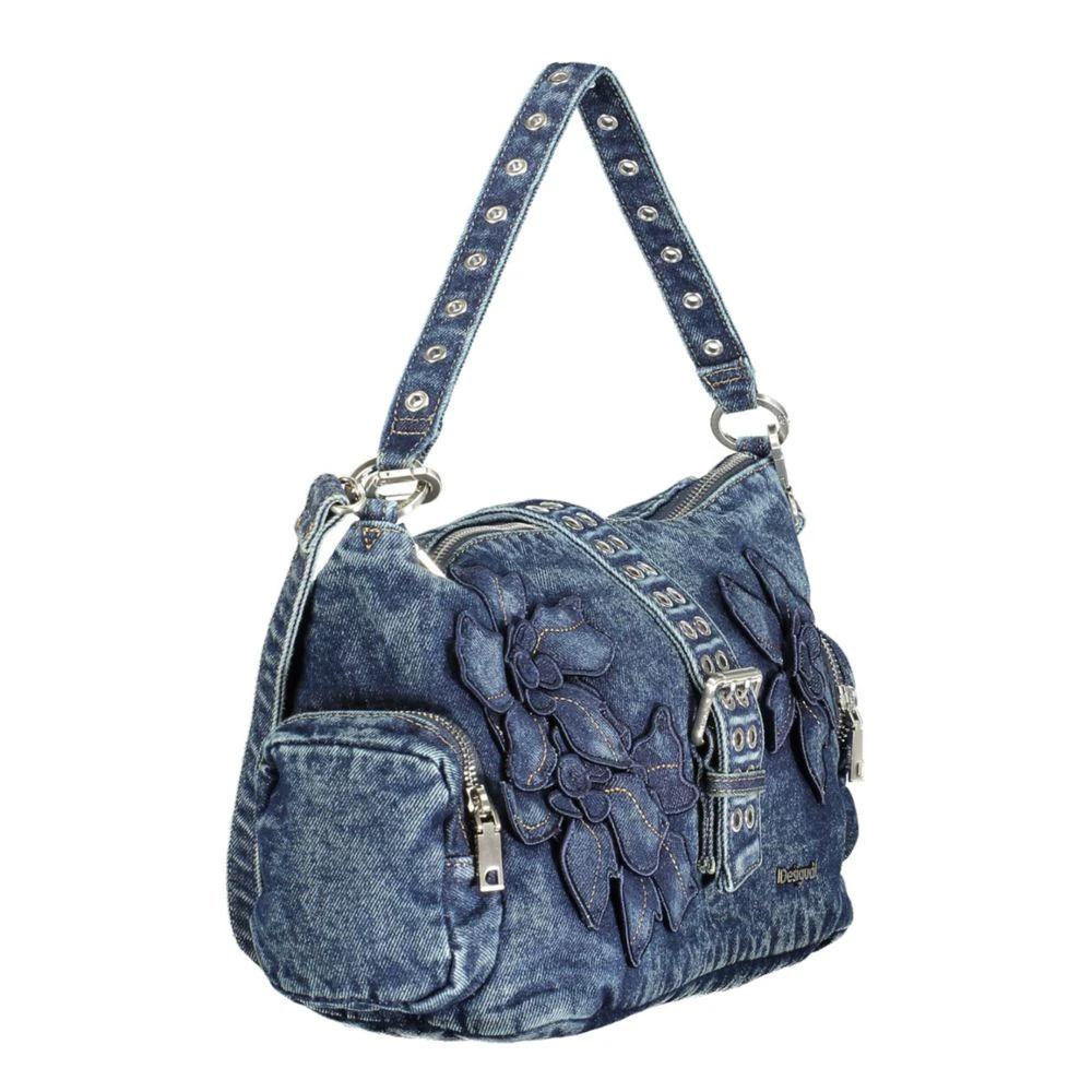 Desigual Blaue Baumwolltasche für Damen by Desigual