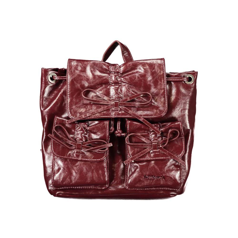 Desigual Burgunderfarbener Rucksack aus Polyurethan für Damen by Desigual