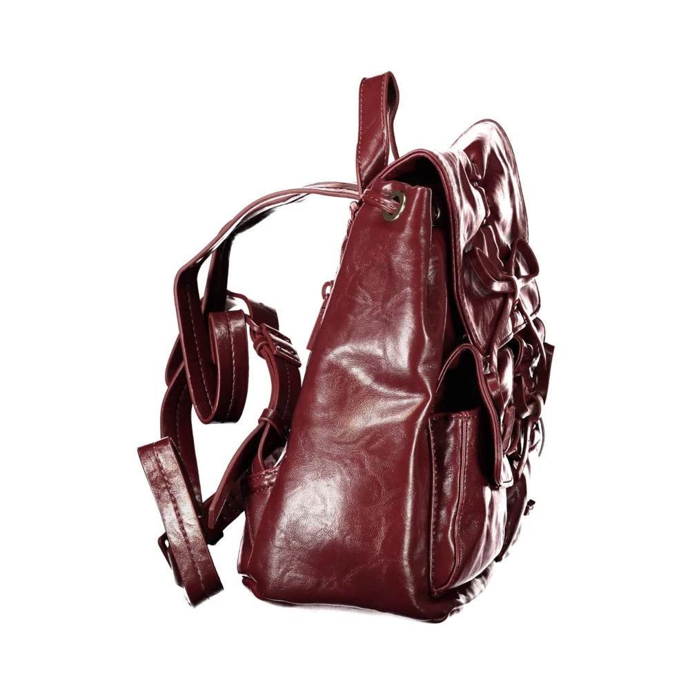 Desigual Burgunderfarbener Rucksack aus Polyurethan für Damen by Desigual