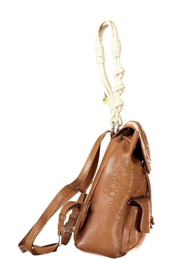 Desigual Damenrucksack aus Marrone-Polyurethan by Desigual