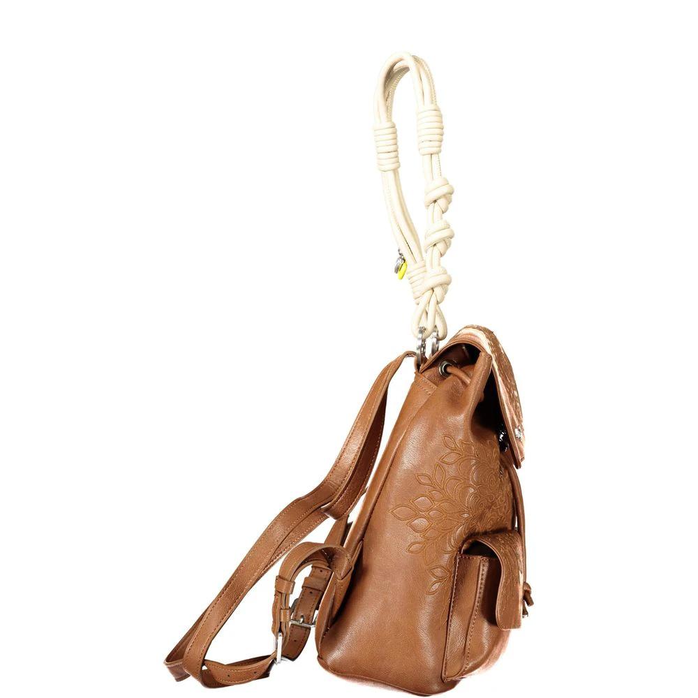 Desigual Damenrucksack aus Marrone-Polyurethan by Desigual