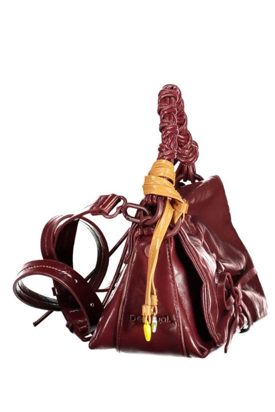Desigual Burgunderfarbene Mini-Tasche aus Polyurethan für Damen by Desigual