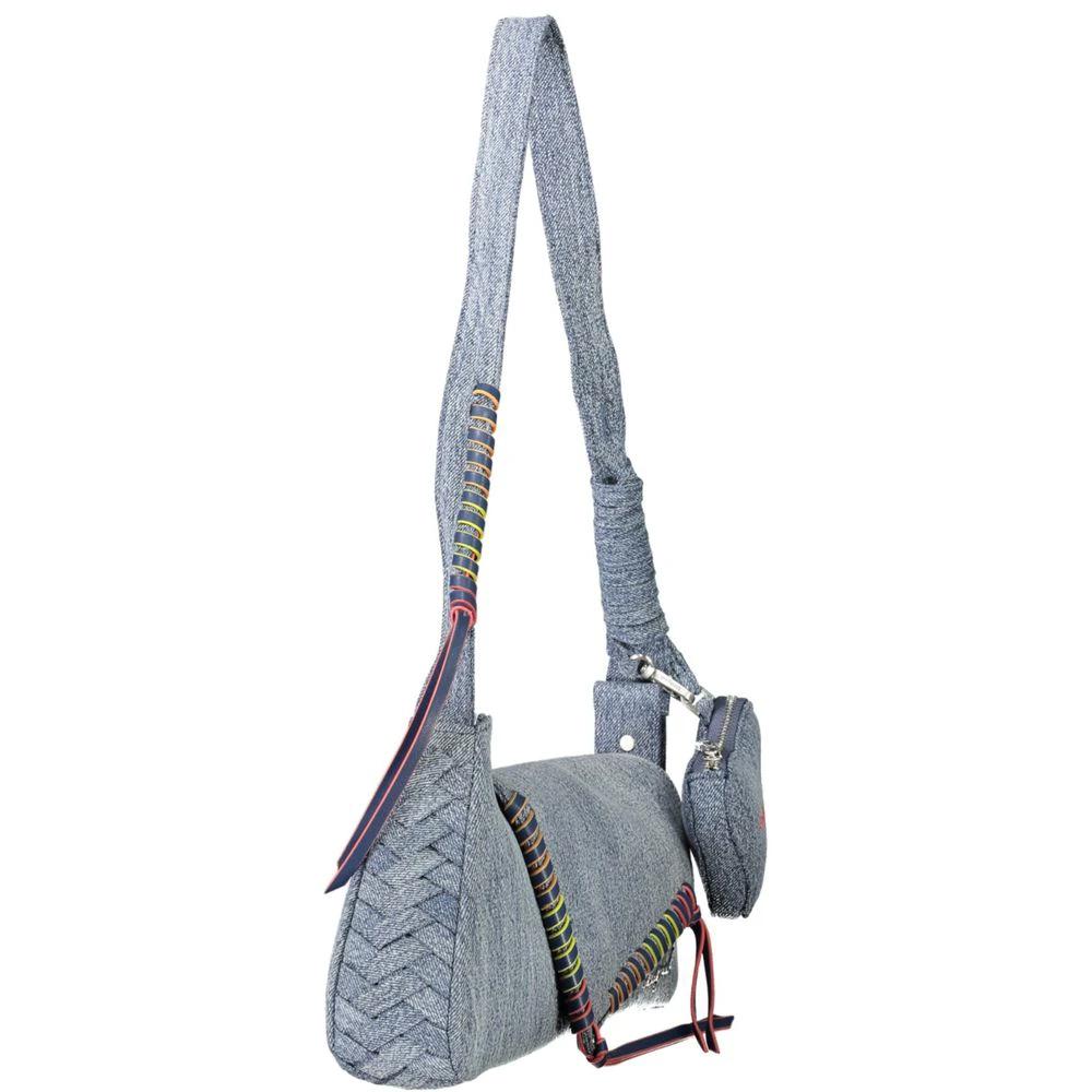 Desigual Azzurro Baumwoll-Damen-Umhängetasche by Desigual
