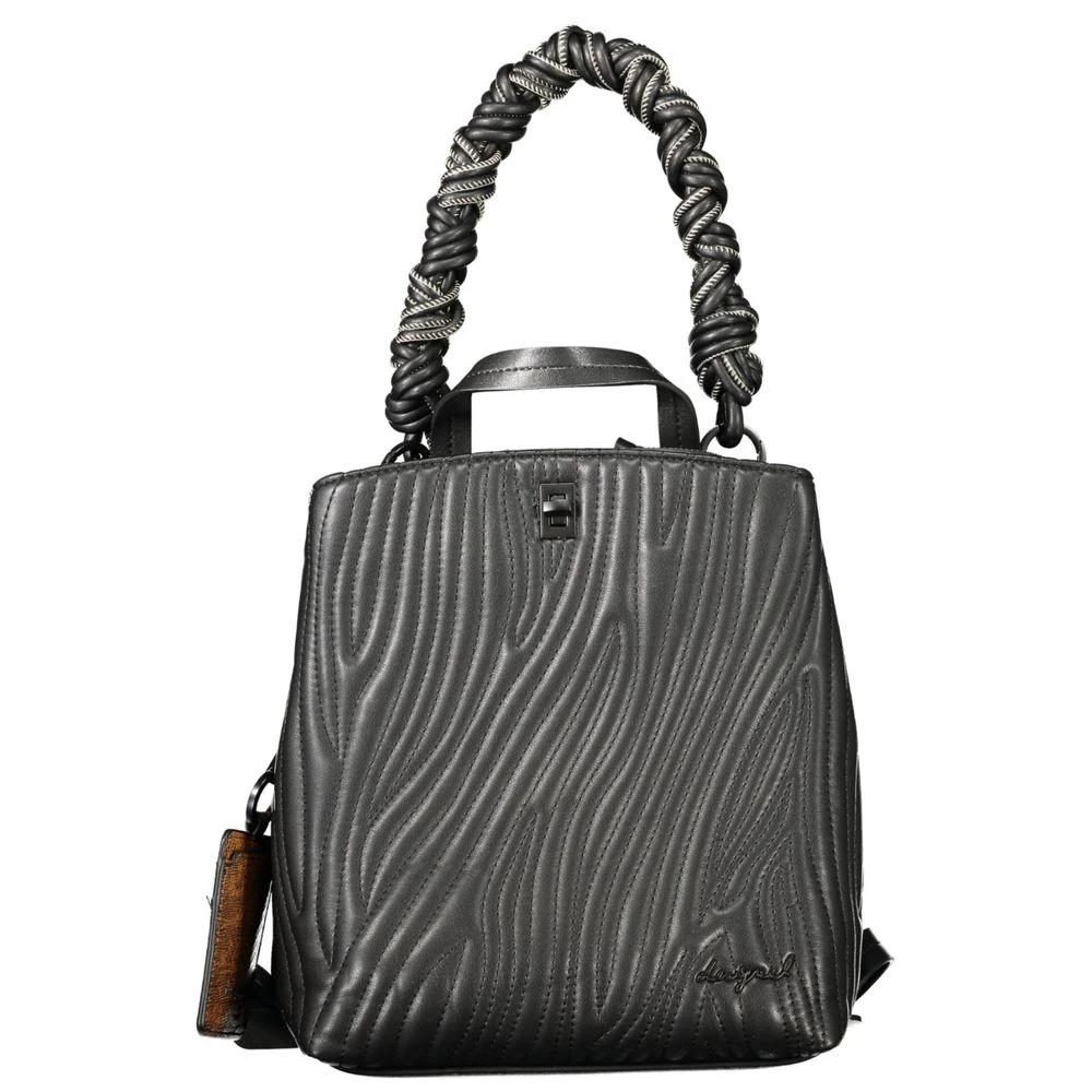 Desigual Schwarzer Mini-Rucksack aus Polyurethan für Damen by Desigual