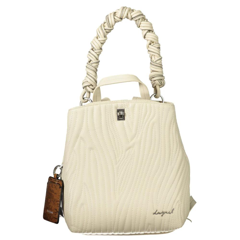 Desigual Weißer Rucksack aus Polyurethan für Damen by Desigual