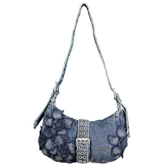 Desigual Schultertasche aus blauer Baumwolle für Damen by Desigual