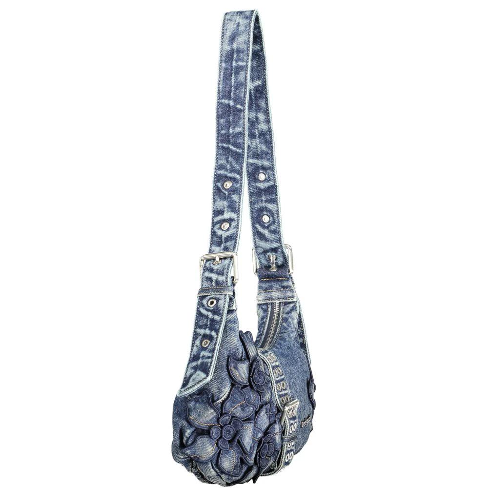 Desigual Schultertasche aus blauer Baumwolle für Damen by Desigual