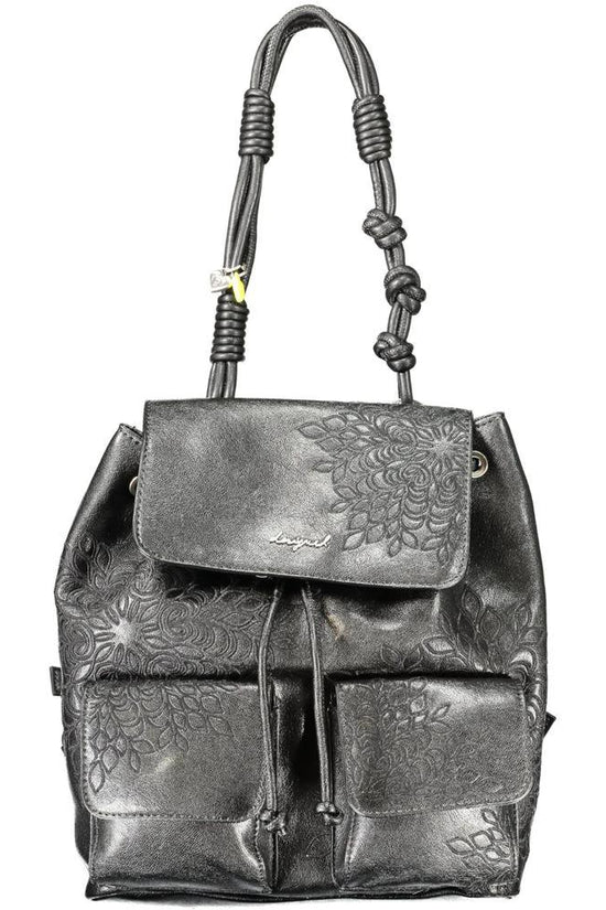 Desigual Schwarzer Mini-Rucksack aus Polyurethan für Damen by Desigual
