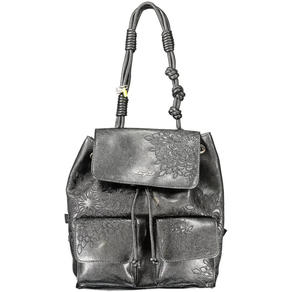 Desigual Schwarzer Mini-Rucksack aus Polyurethan für Damen by Desigual