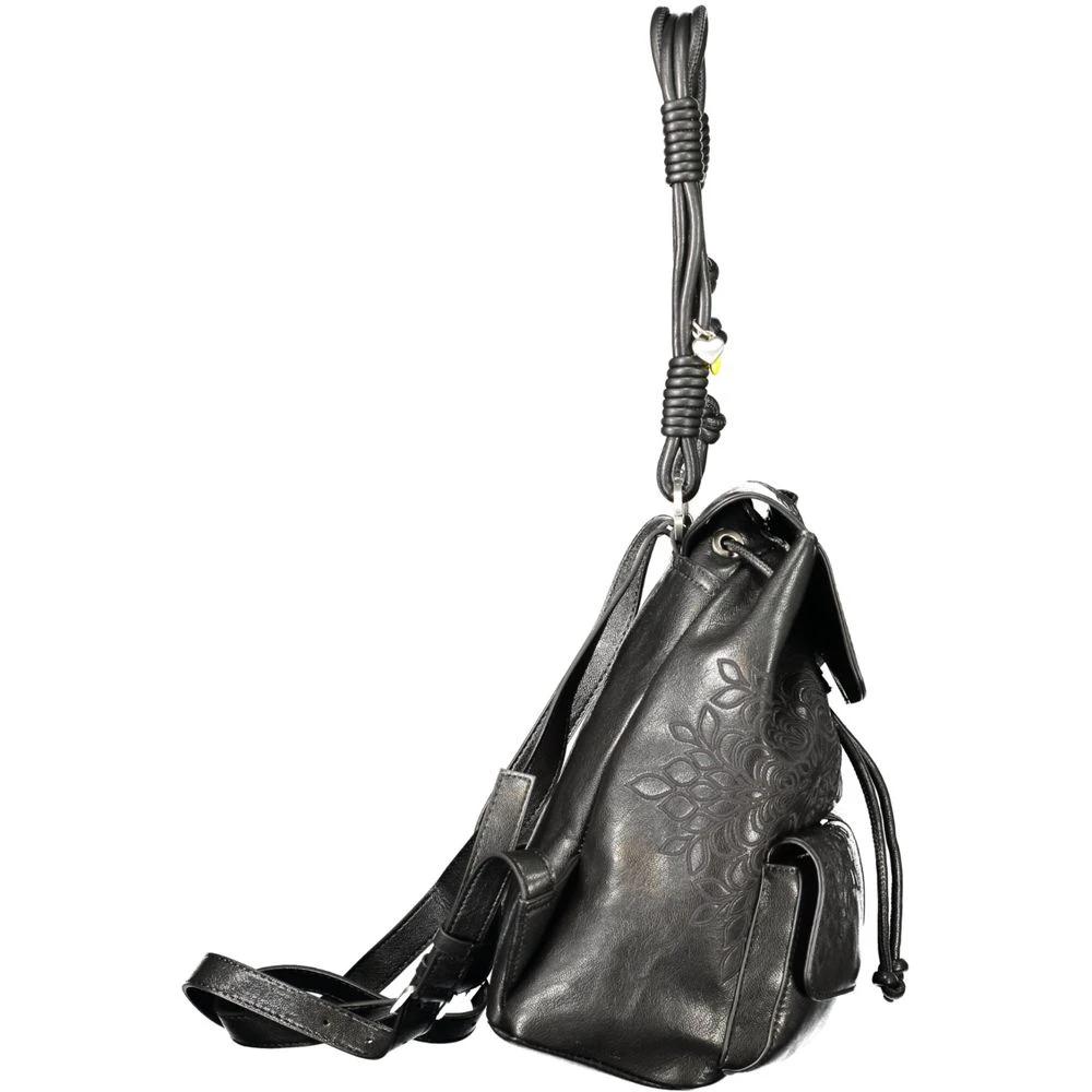Desigual Schwarzer Mini-Rucksack aus Polyurethan für Damen by Desigual