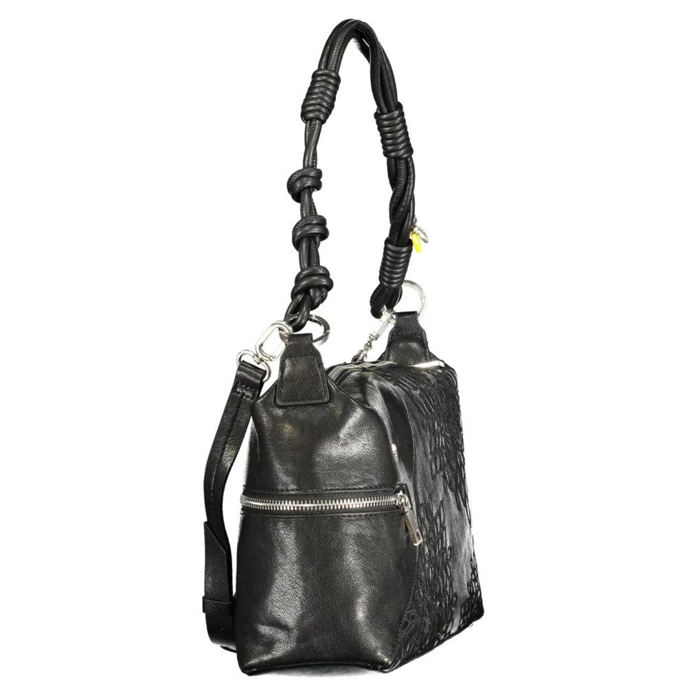 Desigual Schwarze Damen-Handtasche aus Polyurethan by Desigual