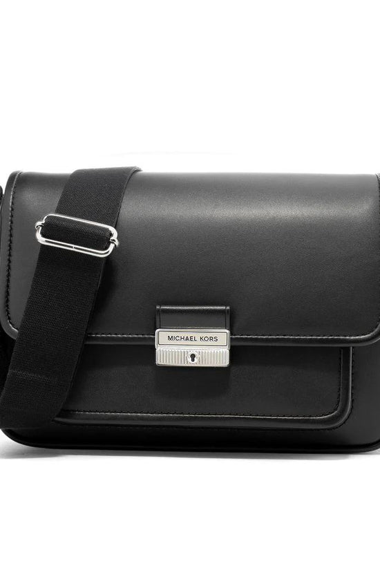 Michael Kors Schwarze Leder Schultertasche by Michael Kors