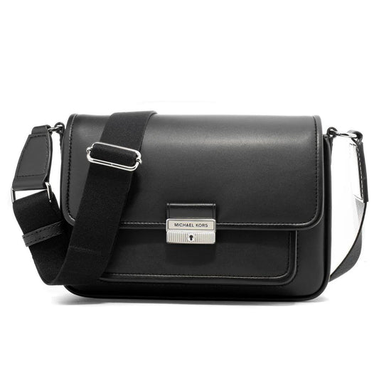 Michael Kors Schwarze Leder Schultertasche by Michael Kors