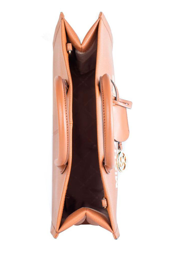Michael Kors Braune Leder Schultertasche by Michael Kors