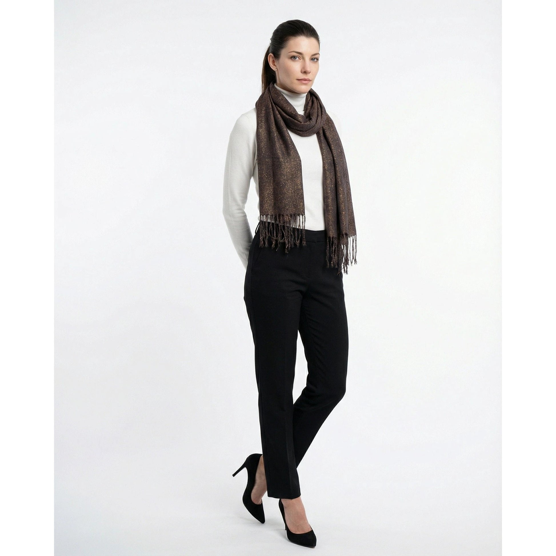 Brunello Cucinelli Silberner Leinen-Schal by Brunello Cucinelli