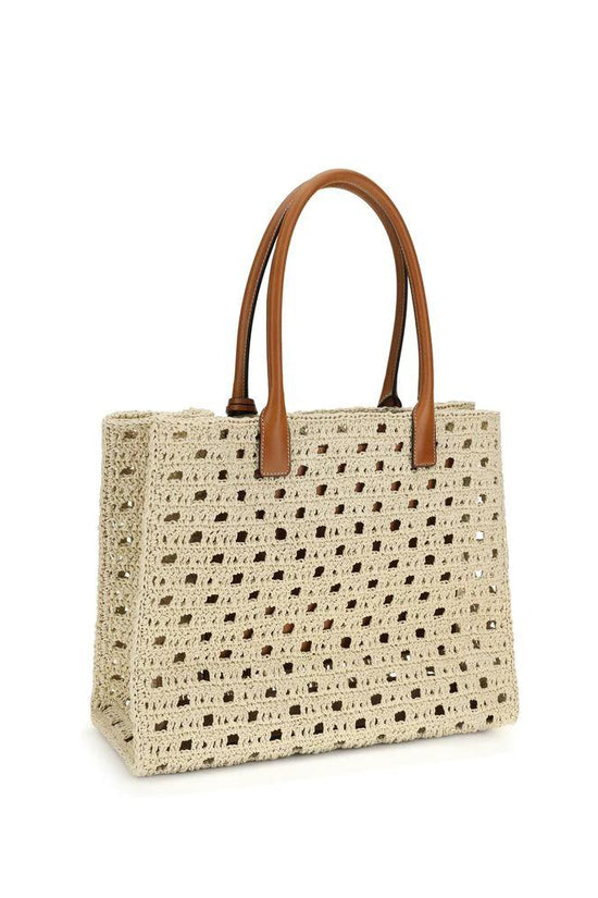 Versace Beige Cotton Handbag by Versace