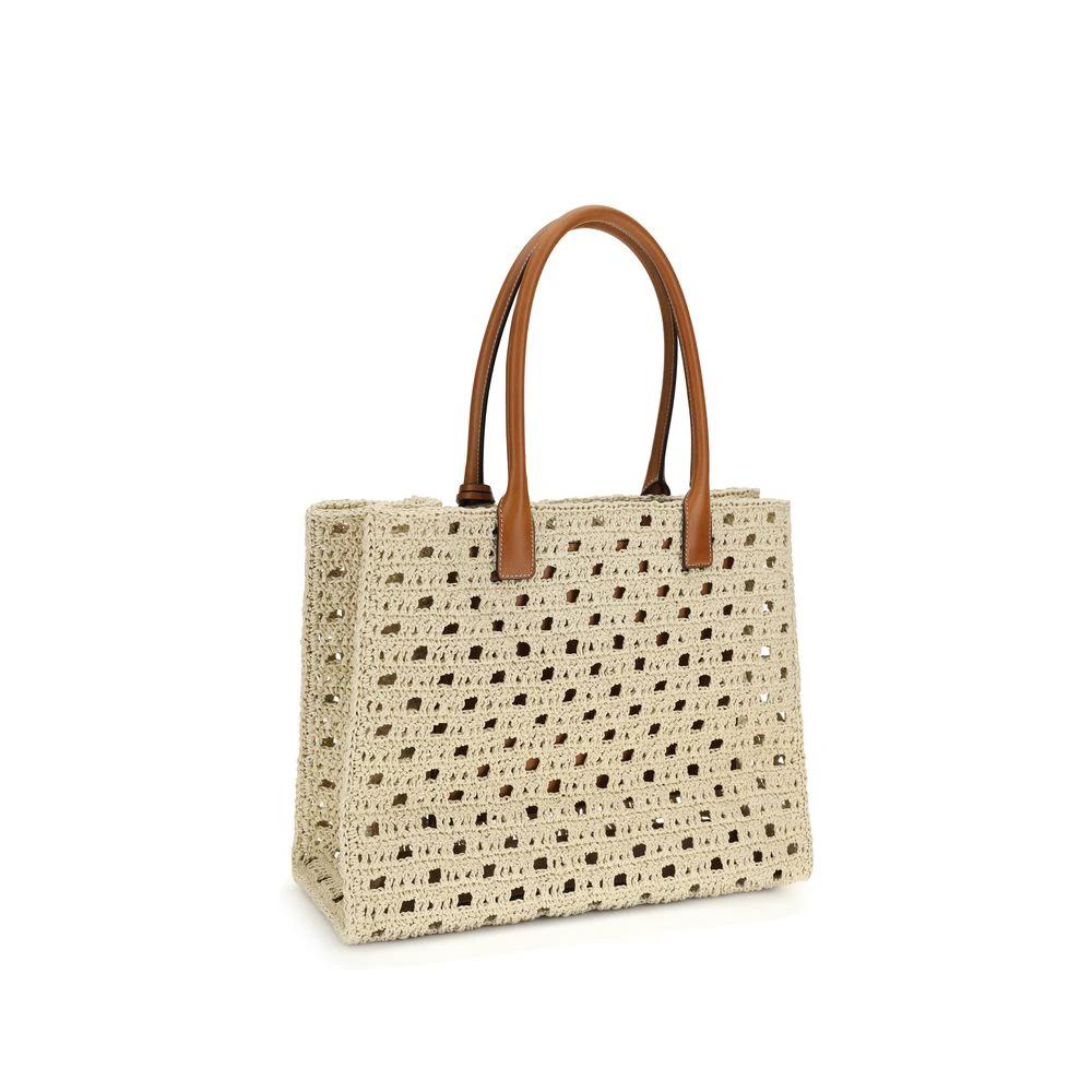 Versace Beige Cotton Handbag by Versace