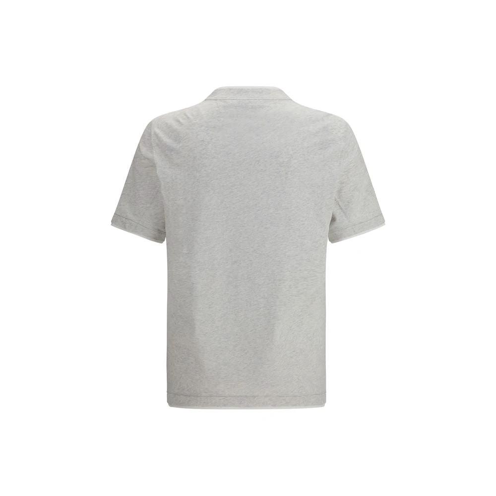 Brunello Cucinelli Graues Baumwoll-T-Shirt by Brunello Cucinelli