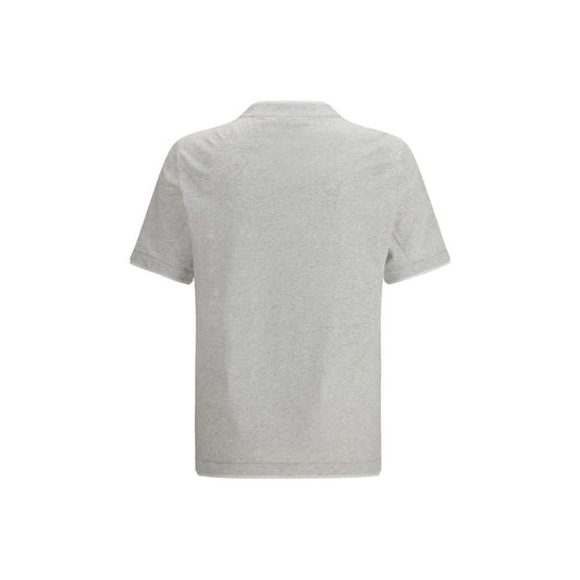 Brunello Cucinelli Graues Baumwoll-T-Shirt by Brunello Cucinelli