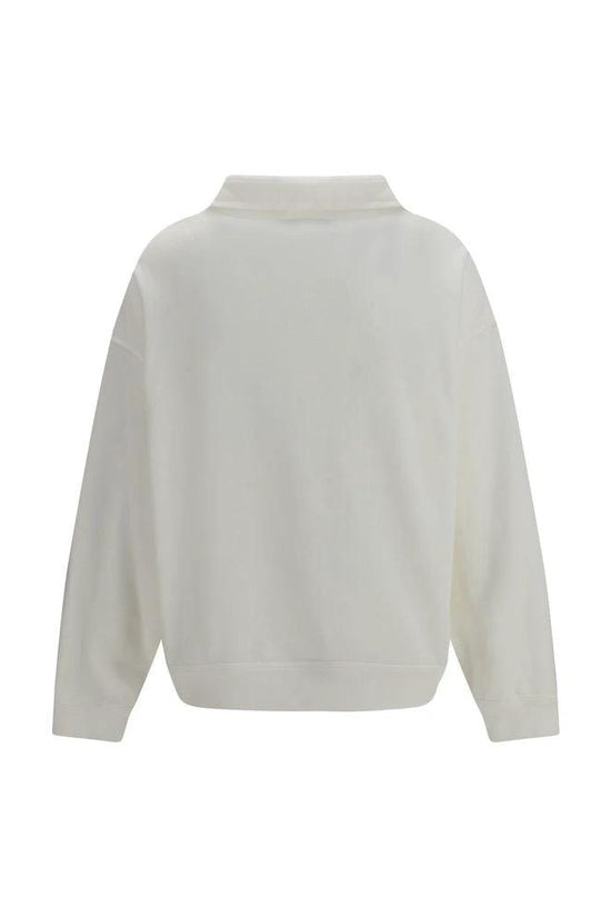 Brunello Cucinelli Weißes Baumwoll-Sweatshirt by Brunello Cucinelli