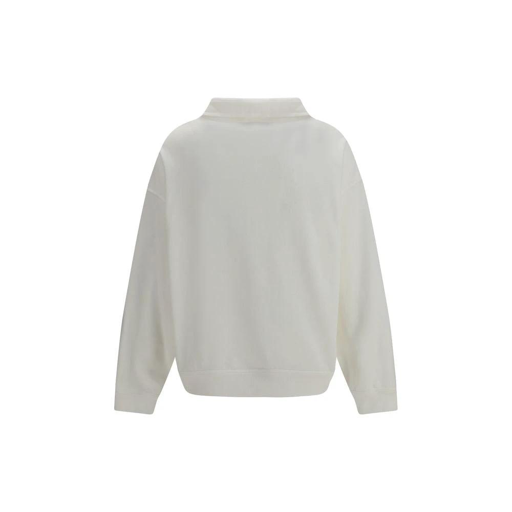 Brunello Cucinelli Weißes Baumwoll-Sweatshirt by Brunello Cucinelli