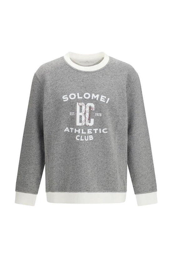 Brunello Cucinelli Cucinelli Graues Baumwoll-Sweatshirt by Brunello Cucinelli Cucinelli