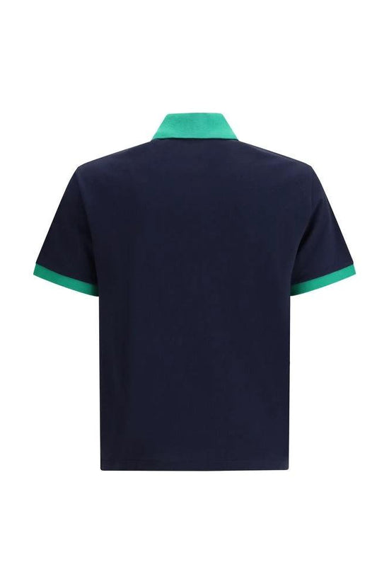 Versace Blaues Baumwoll-Poloshirt by Versace
