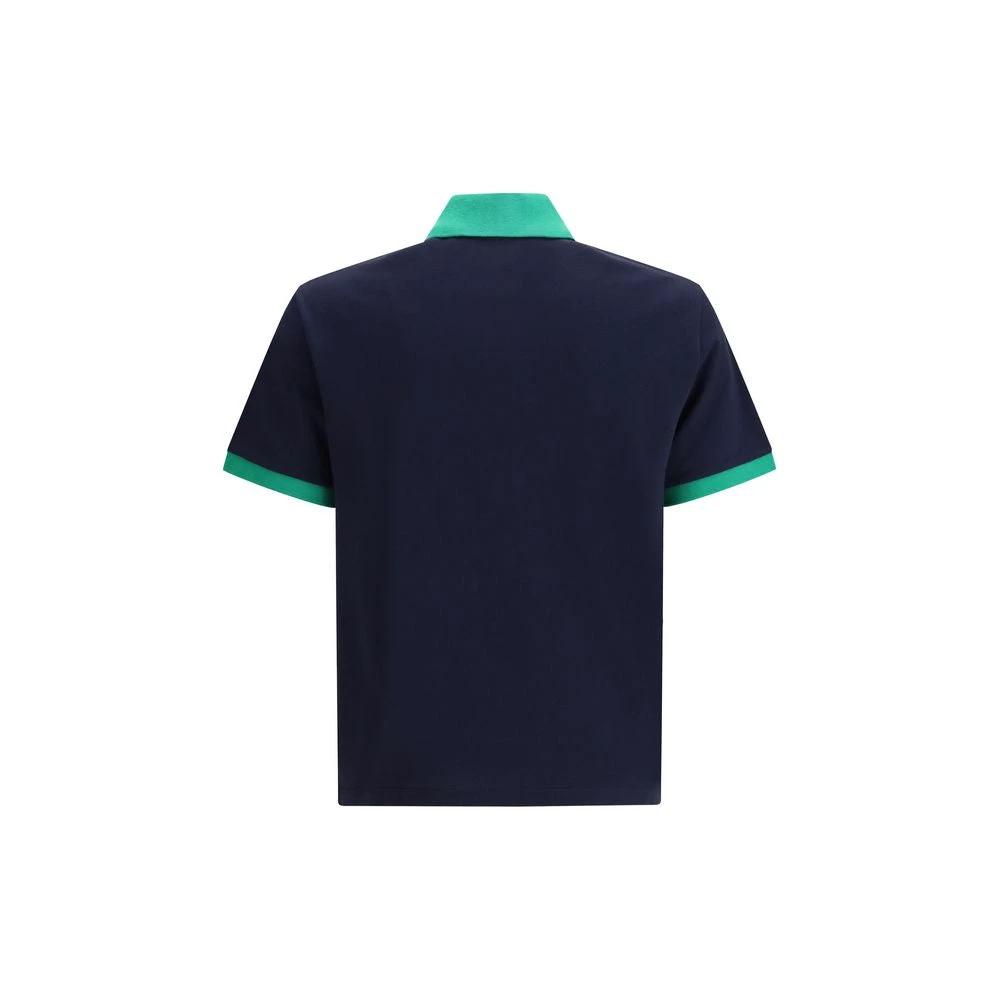 Versace Blaues Baumwoll-Poloshirt by Versace