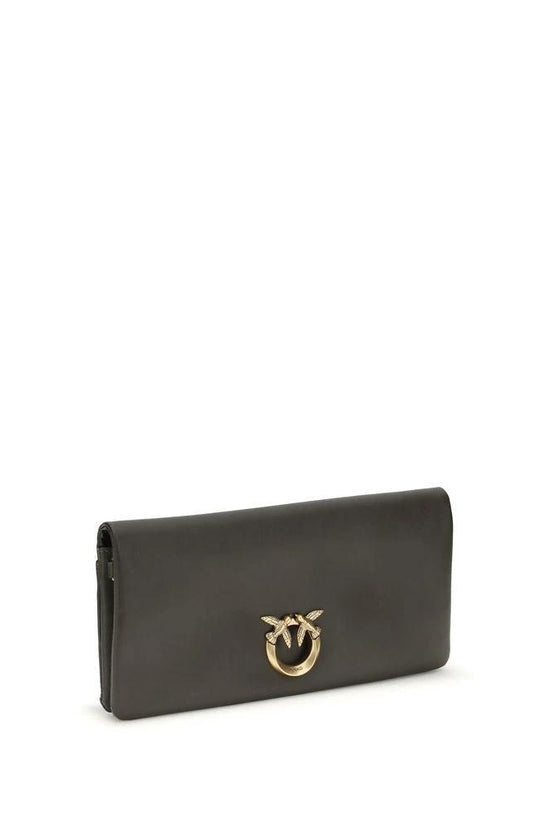 PINKO Bicolor Calf Leather Bos Taurus Clutch Bag by PINKO