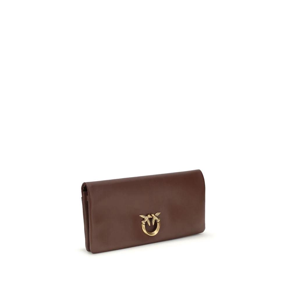 PINKO Bordeaux Kalbsleder Bos Taurus Clutch Bag by PINKO