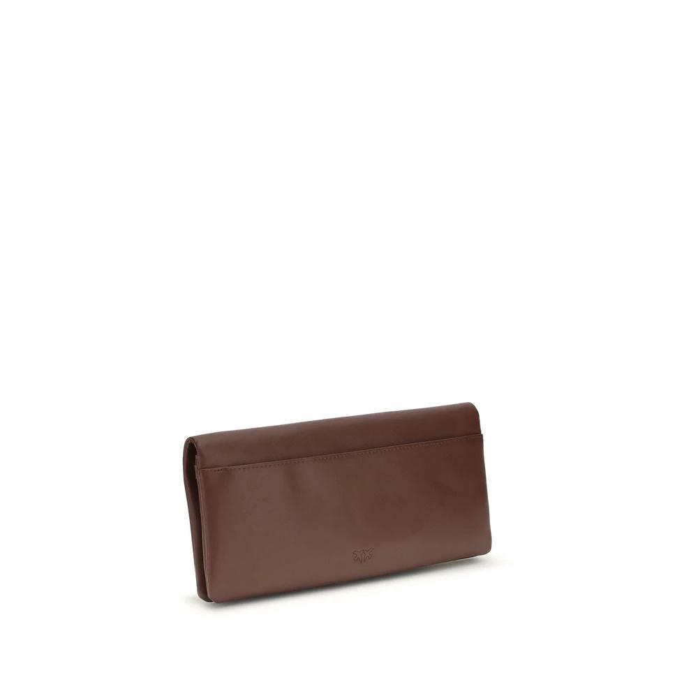 PINKO Bordeaux Kalbsleder Bos Taurus Clutch Bag by PINKO