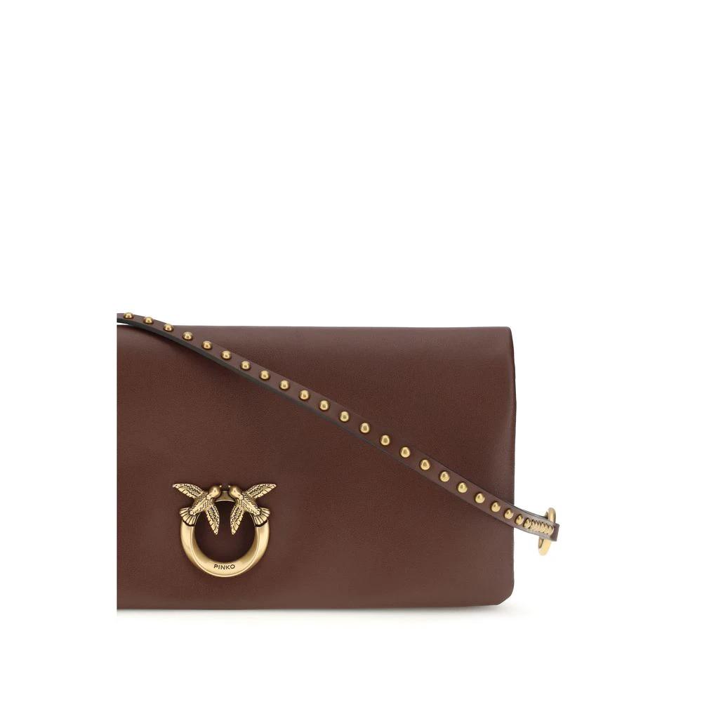 PINKO Bordeaux Kalbsleder Bos Taurus Clutch Bag by PINKO