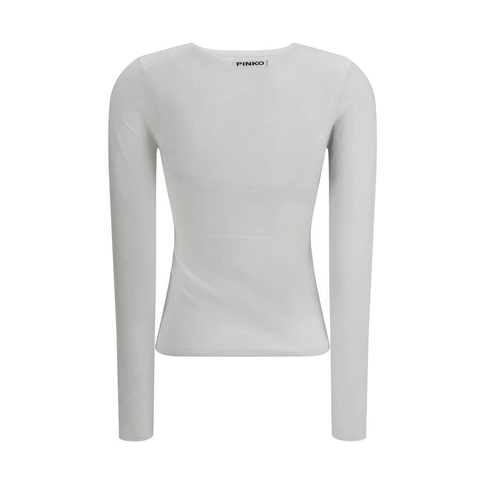 PINKO Weißer Sweatshirt aus Viskose by PINKO