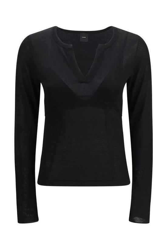 PINKO Schwarzer Sweatshirt aus Viskose by PINKO