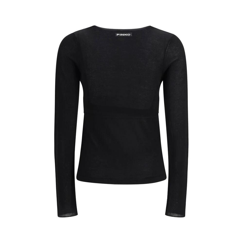 PINKO Schwarzer Sweatshirt aus Viskose by PINKO