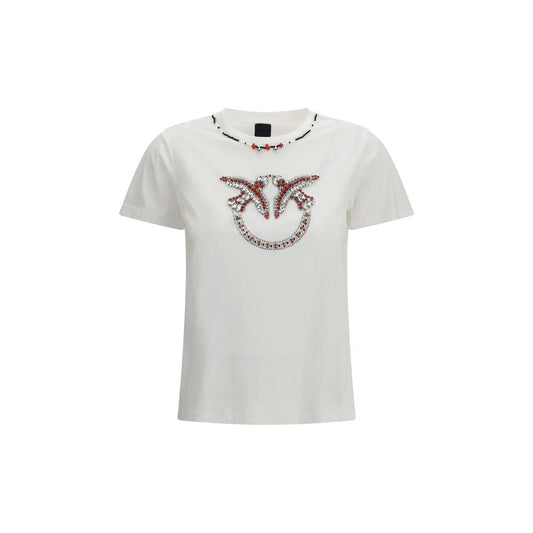 PINKO Weißes Baumwoll-T-Shirt by PINKO