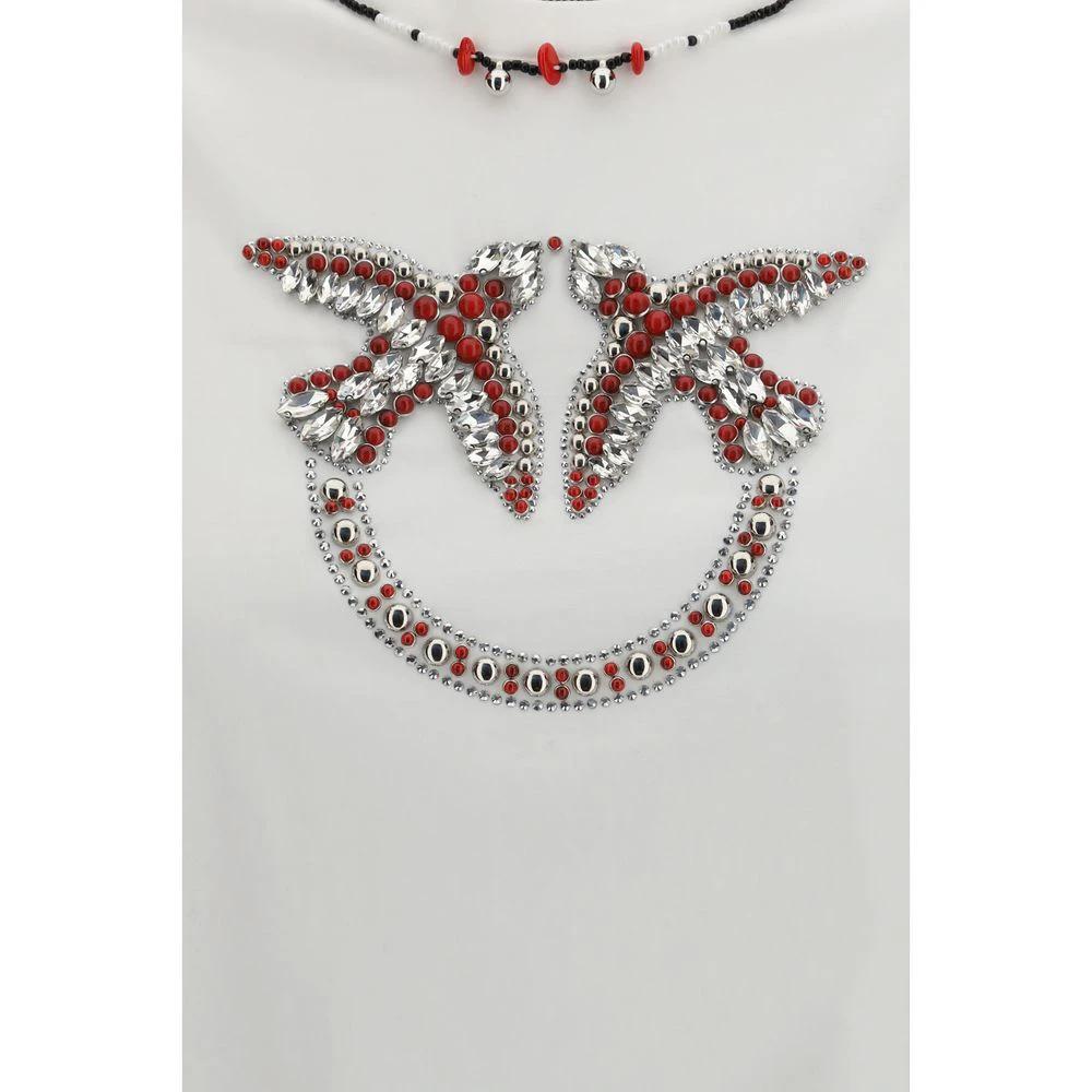 PINKO Weißes Baumwoll-T-Shirt by PINKO