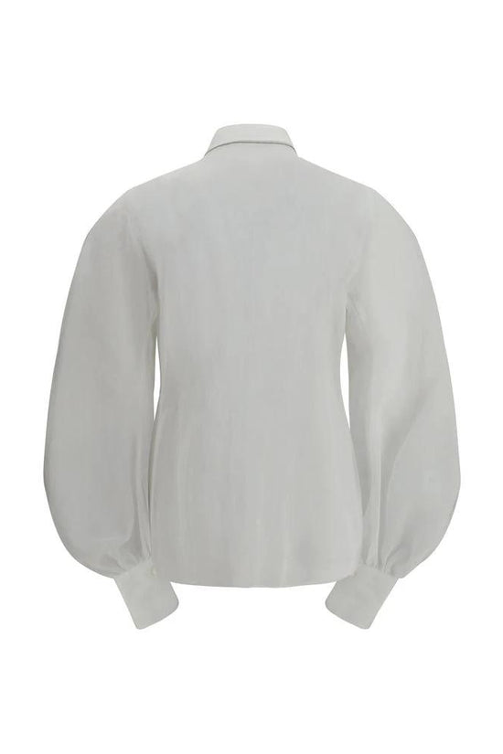Brunello Cucinelli Weiße Baumwollbluse by Brunello Cucinelli